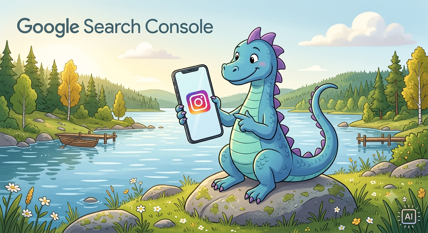 Google Search Console sometileille kuten Instagram